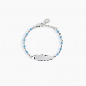 BRACCIALE AZZURRO CON NUVOLETTA