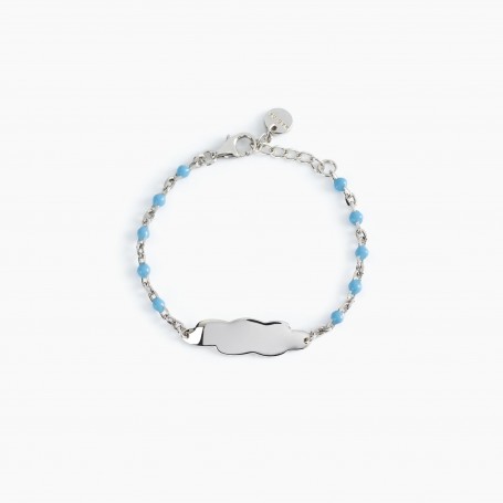 BRACCIALE AZZURRO CON NUVOLETTA