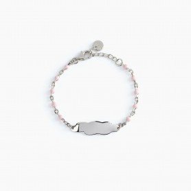 BRACCIALE ROSA CON NUVOLETTA