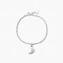 BRACCIALE ARGENTO CON LUNA BLUE MOON