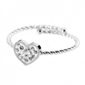 ANELLO CON CUORE E CRISTALLI