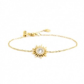 BRACCIALE CON SOLE 15MM PVD ORO