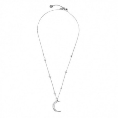 COLLANA PENDENTE LUNA CON CRISTALLI