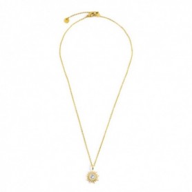 COLLANA PENDENTE SOLE 15MM CRISTALLI