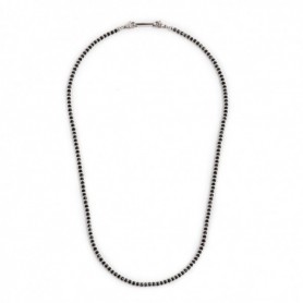 COLLANA CON AGATA NERA SFACCETTATA