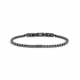 BRACCIALE TENNIS CRISTALLI NERI 3MM