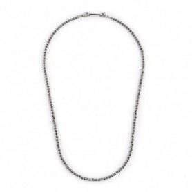 COLLANA CON EMATITE SFACCETTATA E LISCIA