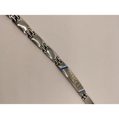BRACCIALE NAPOLI IN ACCIAIO