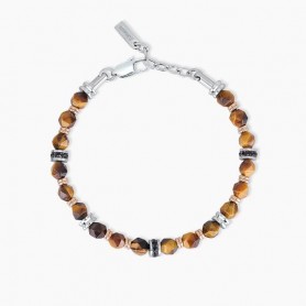 BRACCIALE OCCHIO DI TIGRE ACCIAIO 316L
