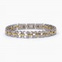 BRACCIALE IN ACCIAIO 316L E PVD GOLD