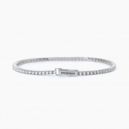 BRACCIALE TENNIS UOMO CON CRISTALLI