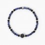 BRACCIALE IN ARGENTO CON AGATA NERA
