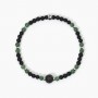 BRACCIALE IN ARGENTO CON AGATA NERA