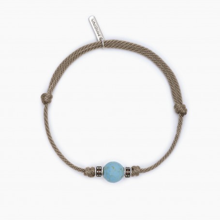 BRACCIALE CON CORDINO SABBIA E PIETRA TE