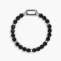 BRACCIALE IN ARGENTO CON AGATA NERA SFAA