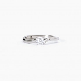 ANELLO SOLITARIO DONNA IN ARGENTO