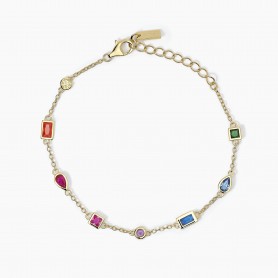 BRACCIALE MULTICOLOR CON CATENA