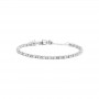 BRACCIALE CON CATENA CON PERLE BIANCHE .