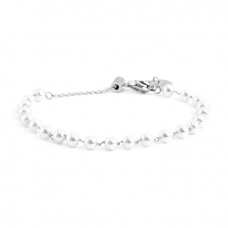 BRACCIALE CATENA CON PERLE 4,3MM