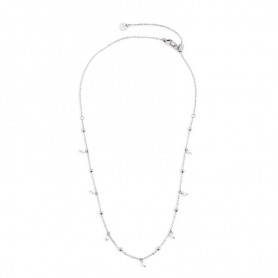 COLLANA CATENA CON SFERE E PERLE