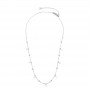 COLLANA CATENA CON SFERE E PERLE