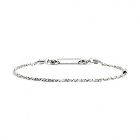 BRACCIALE CATENA BOX ROUNDED 2MM