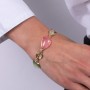 BRACCIALE IN METALLO CON CRISTALLI