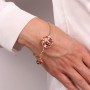 BRACCIALE IN METALLO CON MADONNA E CUORE