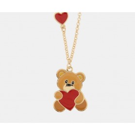 COLLANA IN METALLO CON ORSETTO