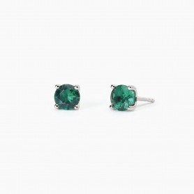 ORECCHINI IN ARGENTO CON SMERALDI