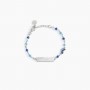 BRACCIALE AZZURRO CON TARGHETTA