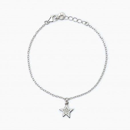 BRACCIALE IN ARGENTO CON STELLINA