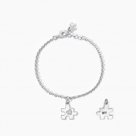 BRACCIALE IN ARGENTO CON PUZZLE