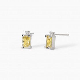 ORECCHINI IN ARGENTO CON ZIRCONE LEMON