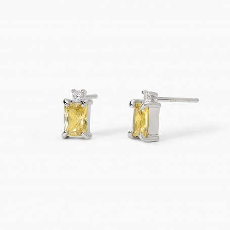 ORECCHINI IN ARGENTO CON ZIRCONE LEMON