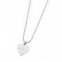 COLLANA CON CUORE PENDENTE TURCHESE