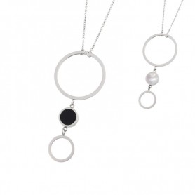 COLLANA CON CERCHIO ACRILICO