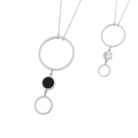 COLLANA CON CERCHIO ACRILICO