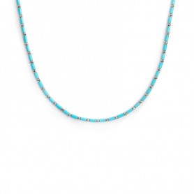 COLLANA CON PERLINE A TUBO