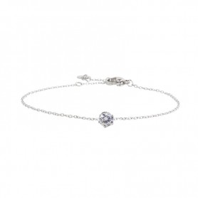 BRACCIALE ACCIAIO CON SOLITARIO