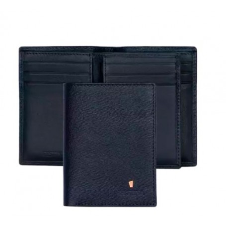 PORTAFOGLIO BLU FLAP