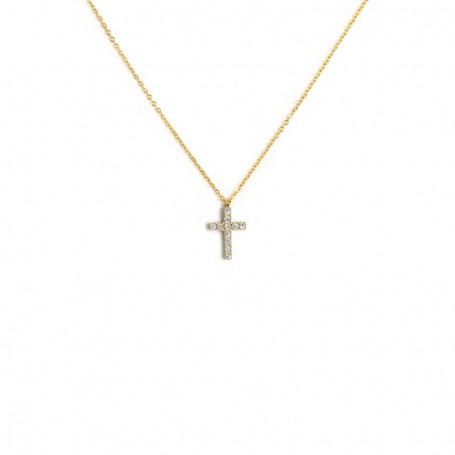 COLLANA CROCE PENDENTE 1,4CM