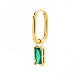 ORECCHINO OVALE CON ZIRCONE