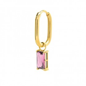 ORECCHINO OVALE CON ZIRCONE