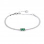 BRACCIALE CATENA SNAKE CON ZIRCONE