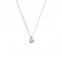 COLLANA CATENA CUTTING CROSS ZIRCONE