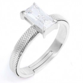 ANELLO CON ZIRCONE BAGUETTE
