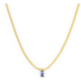 COLLANA CATENA SNAKE CON ZIRCONE
