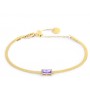 BRACCIALE CATENA SNAKE CON ZIRCONE