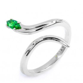 ANELLO SERPENTE CON ZIRCONE